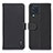 Custodia Portafoglio In Pelle Cover con Supporto B01H per Samsung Galaxy M32 4G Nero