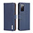 Custodia Portafoglio In Pelle Cover con Supporto B01H per Samsung Galaxy S20 FE 4G Blu