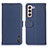 Custodia Portafoglio In Pelle Cover con Supporto B01H per Samsung Galaxy S21 Plus 5G Blu