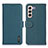 Custodia Portafoglio In Pelle Cover con Supporto B01H per Samsung Galaxy S24 5G Verde