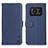 Custodia Portafoglio In Pelle Cover con Supporto B01H per Sharp Aquos R6 Blu