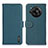 Custodia Portafoglio In Pelle Cover con Supporto B01H per Sharp Aquos R7 Verde