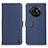Custodia Portafoglio In Pelle Cover con Supporto B01H per Sharp Aquos R7s Blu