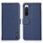 Custodia Portafoglio In Pelle Cover con Supporto B01H per Sony Xperia 10 IV Blu