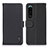 Custodia Portafoglio In Pelle Cover con Supporto B01H per Sony Xperia 5 III SO-53B Nero