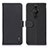 Custodia Portafoglio In Pelle Cover con Supporto B01H per Sony Xperia PRO-I Nero