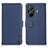 Custodia Portafoglio In Pelle Cover con Supporto B01H per Vivo T1 Pro 5G Blu