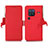 Custodia Portafoglio In Pelle Cover con Supporto B01H per Vivo X80 Pro 5G Rosso