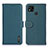 Custodia Portafoglio In Pelle Cover con Supporto B01H per Xiaomi POCO C3 Verde