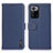 Custodia Portafoglio In Pelle Cover con Supporto B01H per Xiaomi Poco X3 GT 5G Blu