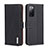 Custodia Portafoglio In Pelle Cover con Supporto B01H per Xiaomi Redmi K40 5G Nero