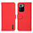 Custodia Portafoglio In Pelle Cover con Supporto B01H per Xiaomi Redmi Note 10 Pro 5G Rosso