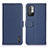 Custodia Portafoglio In Pelle Cover con Supporto B01H per Xiaomi Redmi Note 10T 5G Blu