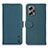 Custodia Portafoglio In Pelle Cover con Supporto B01H per Xiaomi Redmi Note 11T Pro 5G Verde