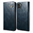 Custodia Portafoglio In Pelle Cover con Supporto B01S per Samsung Galaxy A22 5G Blu