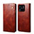 Custodia Portafoglio In Pelle Cover con Supporto B01S per Xiaomi Redmi 10 Power Marrone