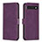 Custodia Portafoglio In Pelle Cover con Supporto B02F per Google Pixel 7 Pro 5G Viola