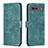 Custodia Portafoglio In Pelle Cover con Supporto B02F per Google Pixel 7a 5G Verde