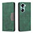 Custodia Portafoglio In Pelle Cover con Supporto B02F per Huawei Honor 60 Pro 5G Verde