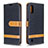 Custodia Portafoglio In Pelle Cover con Supporto B02F per Samsung Galaxy A01 SM-A015