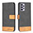 Custodia Portafoglio In Pelle Cover con Supporto B02F per Samsung Galaxy A72 4G Nero