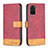 Custodia Portafoglio In Pelle Cover con Supporto B02F per Samsung Galaxy S20 Plus 5G Rosso