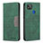 Custodia Portafoglio In Pelle Cover con Supporto B02F per Xiaomi POCO C3 Verde