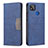 Custodia Portafoglio In Pelle Cover con Supporto B02F per Xiaomi POCO C31 Blu