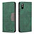 Custodia Portafoglio In Pelle Cover con Supporto B02F per Xiaomi Redmi 9i Verde