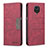 Custodia Portafoglio In Pelle Cover con Supporto B02F per Xiaomi Redmi Note 9S Rosso