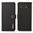 Custodia Portafoglio In Pelle Cover con Supporto B02H per Asus ROG Phone 5s Pro Nero