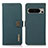 Custodia Portafoglio In Pelle Cover con Supporto B02H per Google Pixel 8 Pro 5G Verde