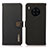 Custodia Portafoglio In Pelle Cover con Supporto B02H per Huawei Honor 50 Lite Nero