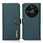 Custodia Portafoglio In Pelle Cover con Supporto B02H per Huawei Honor X9b 5G Verde