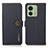 Custodia Portafoglio In Pelle Cover con Supporto B02H per Motorola Moto Edge (2023) 5G Blu