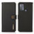 Custodia Portafoglio In Pelle Cover con Supporto B02H per Motorola Moto G50 Nero