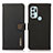 Custodia Portafoglio In Pelle Cover con Supporto B02H per Motorola Moto G60s Nero