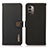 Custodia Portafoglio In Pelle Cover con Supporto B02H per Nokia G11 Nero