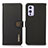 Custodia Portafoglio In Pelle Cover con Supporto B02H per OnePlus 9 5G Nero