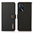 Custodia Portafoglio In Pelle Cover con Supporto B02H per Oppo A16 Nero