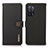 Custodia Portafoglio In Pelle Cover con Supporto B02H per Oppo A53s 5G Nero