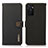 Custodia Portafoglio In Pelle Cover con Supporto B02H per Oppo A55S 5G Nero