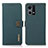 Custodia Portafoglio In Pelle Cover con Supporto B02H per Oppo F21s Pro 4G Verde