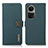 Custodia Portafoglio In Pelle Cover con Supporto B02H per Oppo Reno10 5G Verde