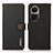 Custodia Portafoglio In Pelle Cover con Supporto B02H per Oppo Reno10 Pro 5G Nero