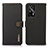 Custodia Portafoglio In Pelle Cover con Supporto B02H per Realme GT 5G Nero