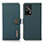 Custodia Portafoglio In Pelle Cover con Supporto B02H per Realme GT 5G Verde