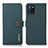 Custodia Portafoglio In Pelle Cover con Supporto B02H per Realme V11s 5G Verde