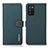 Custodia Portafoglio In Pelle Cover con Supporto B02H per Samsung Galaxy A02s Verde