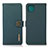 Custodia Portafoglio In Pelle Cover con Supporto B02H per Samsung Galaxy A22 5G Verde